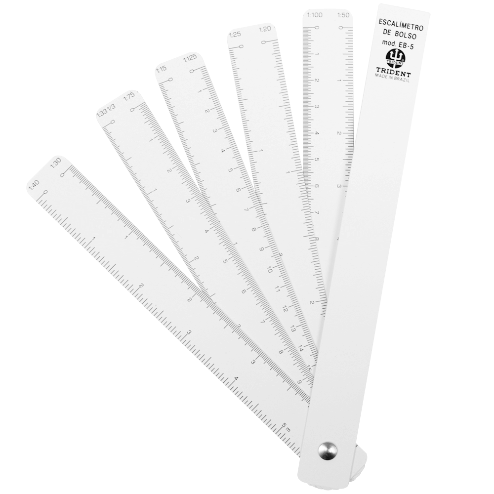 Escalímetro Trident de Bolso EB 5